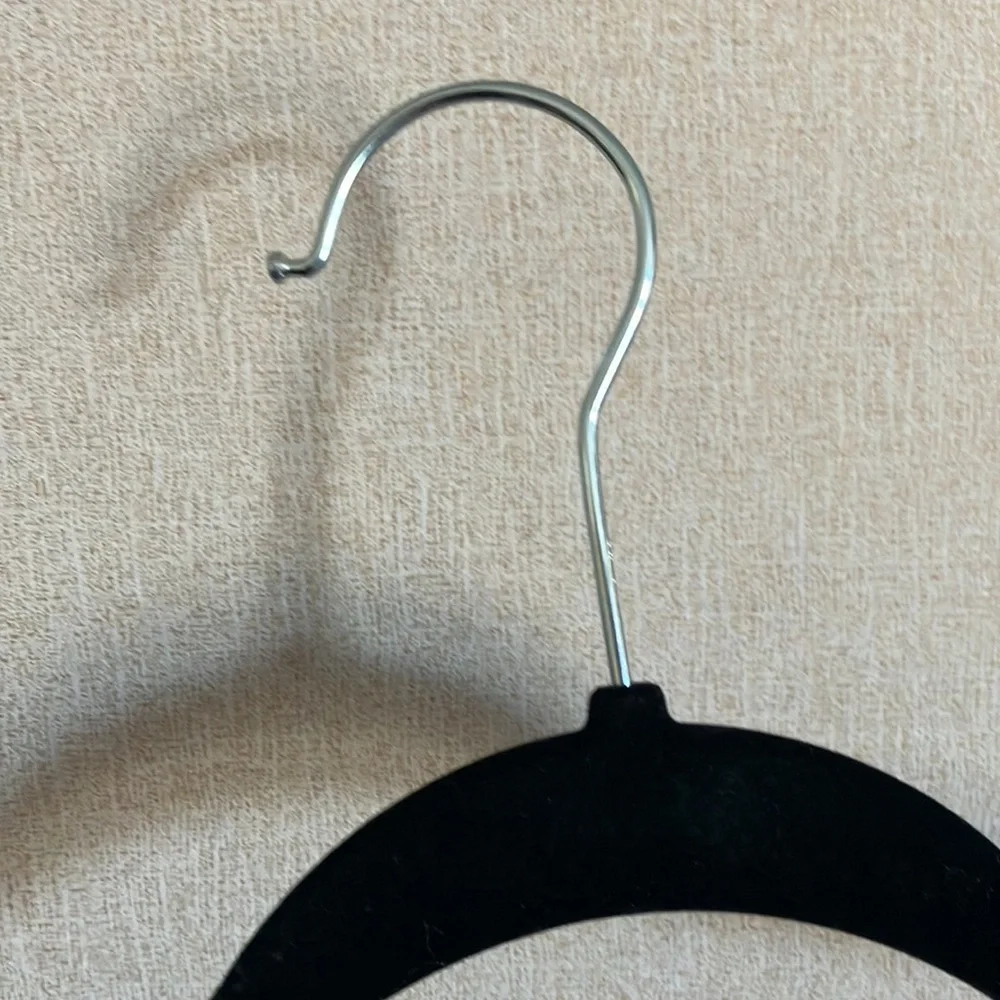Black Velvet swivel Hangers group of 10